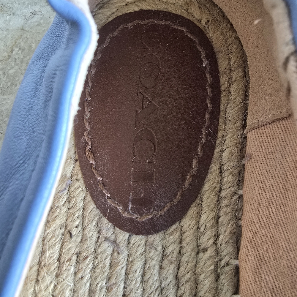 Coach Women's Blue and Dark Blue Espadrilles - Picture 6 of 7